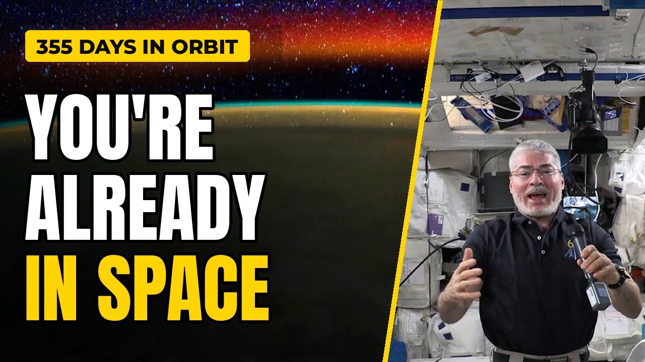 YouTube thumbnail sample: astronaut with the words You're already in space